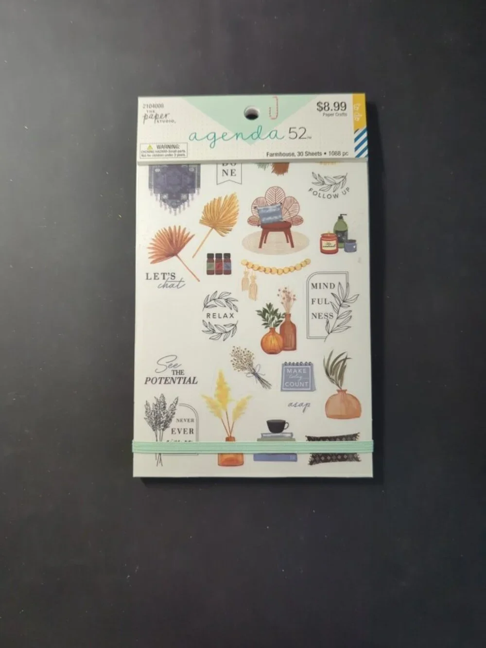 Agenda 52 Planner Sticker Books, Lot Of 6, Slightly Used